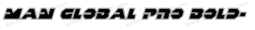 Man Global Pro Bold字体转换